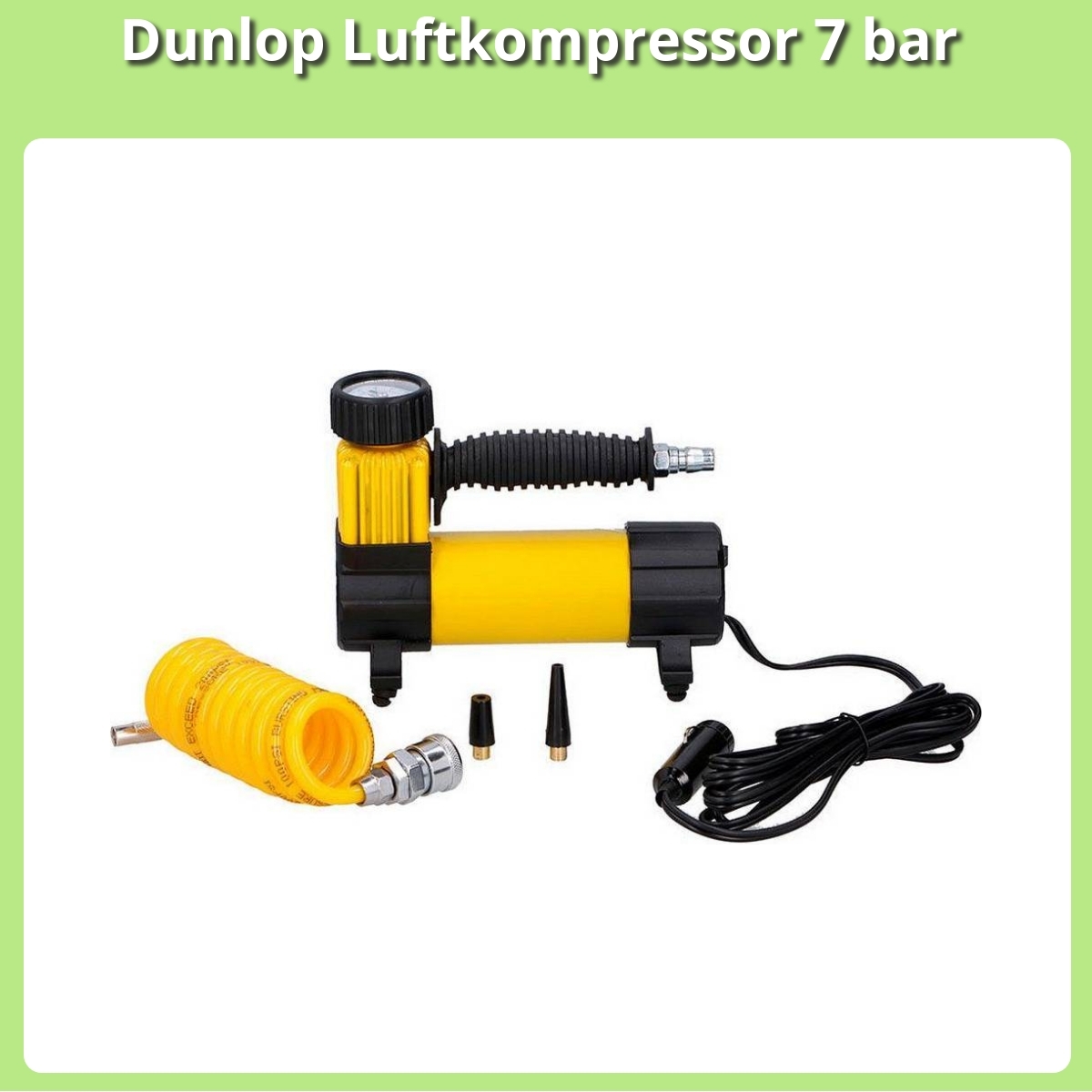 Anmeldelse af Dunlop Luftkompressor 7 bar
