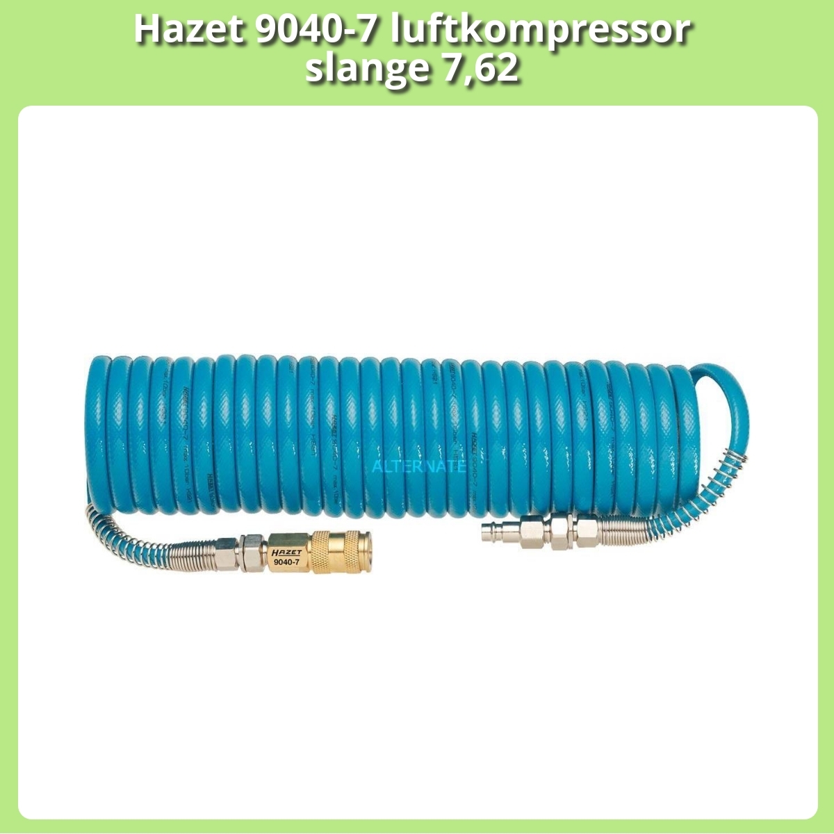 Anmeldelse af Hazet 9040-7 luftkompressor slange 7,62