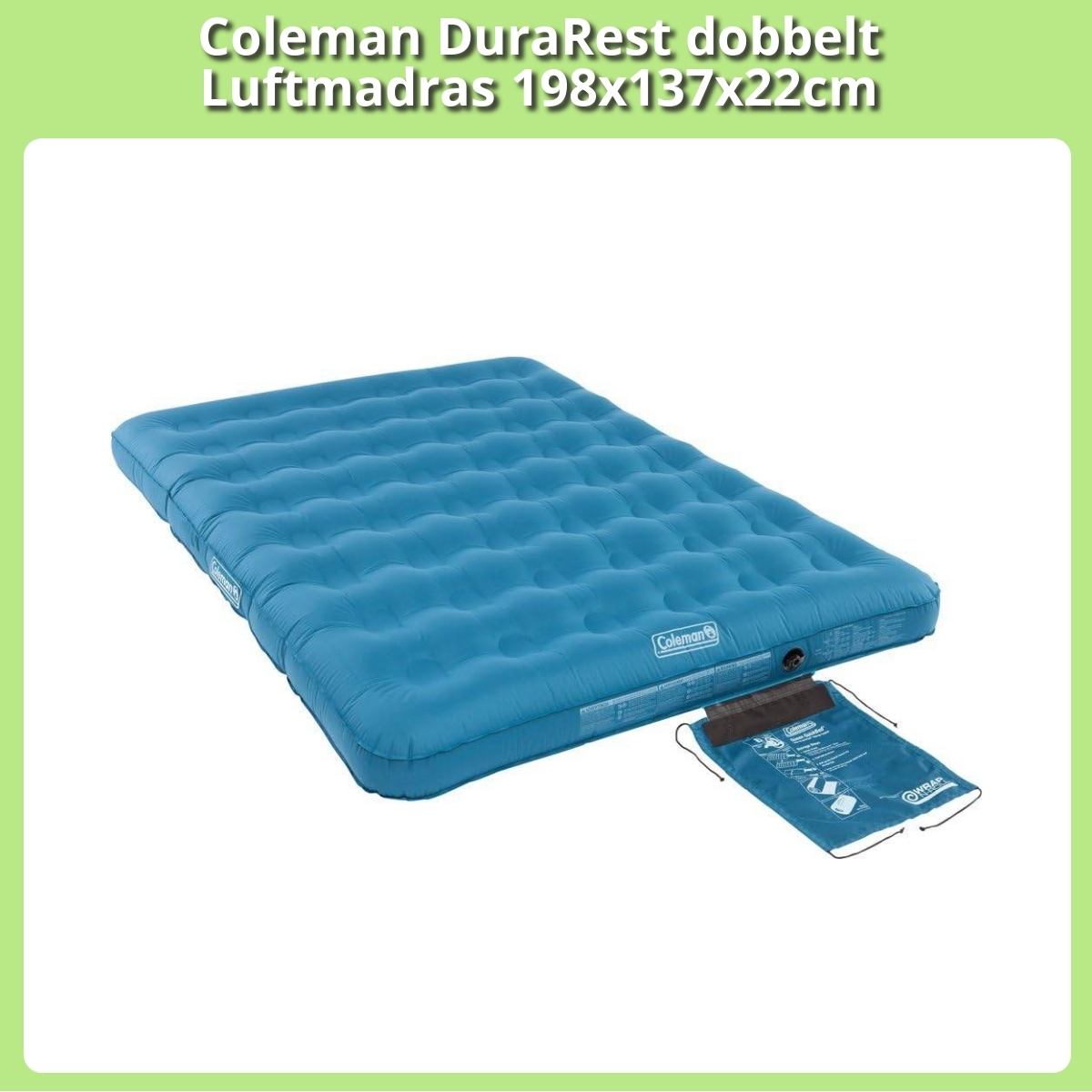 Anmeldelse af Coleman DuraRest dobbelt Luftmadras 198x137x22cm