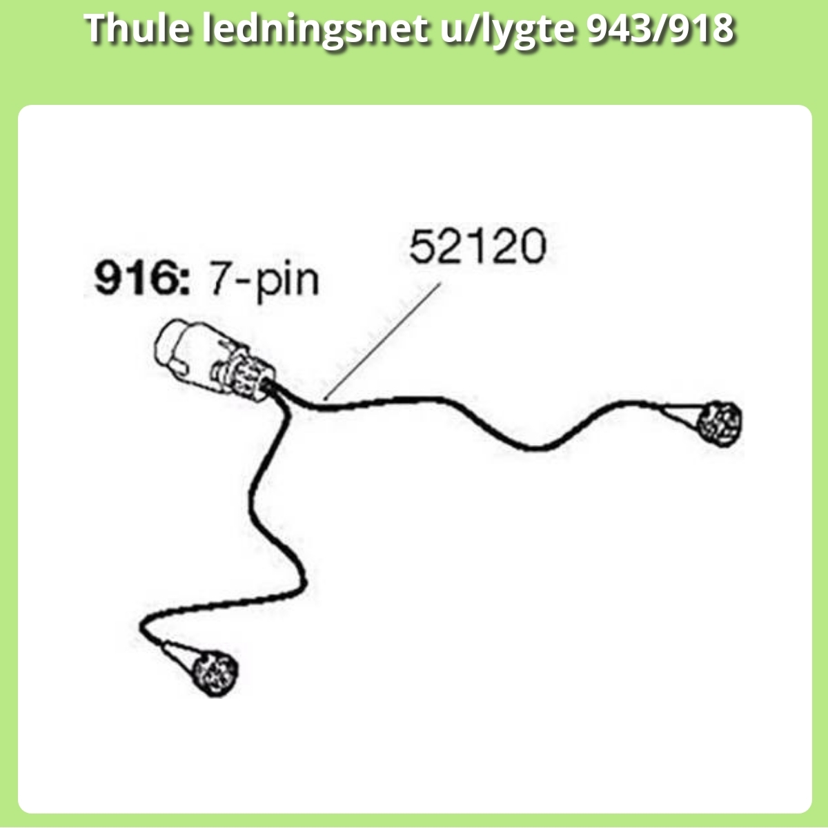 Anmeldelse af Thule ledningsnet u/lygte 943/918