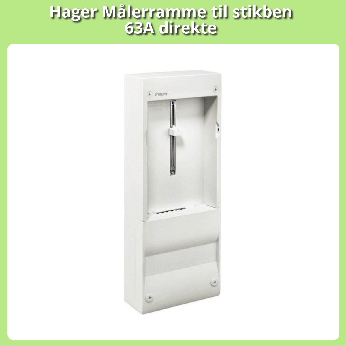 Anmeldelse af Hager Målerramme til stikben 63A direkte
