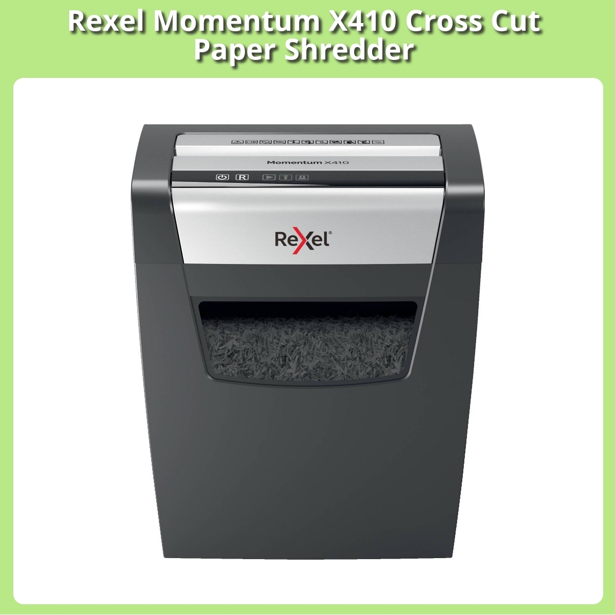 Anmeldelse af Rexel Momentum X410 Cross Cut Paper Shredder