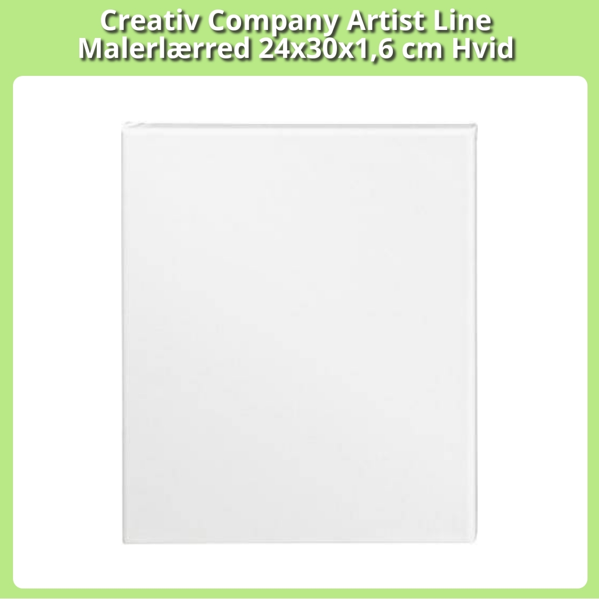 Anmeldelse af Creativ Company Artist Line Malerlærred 24x30x1,6 cm Hvid