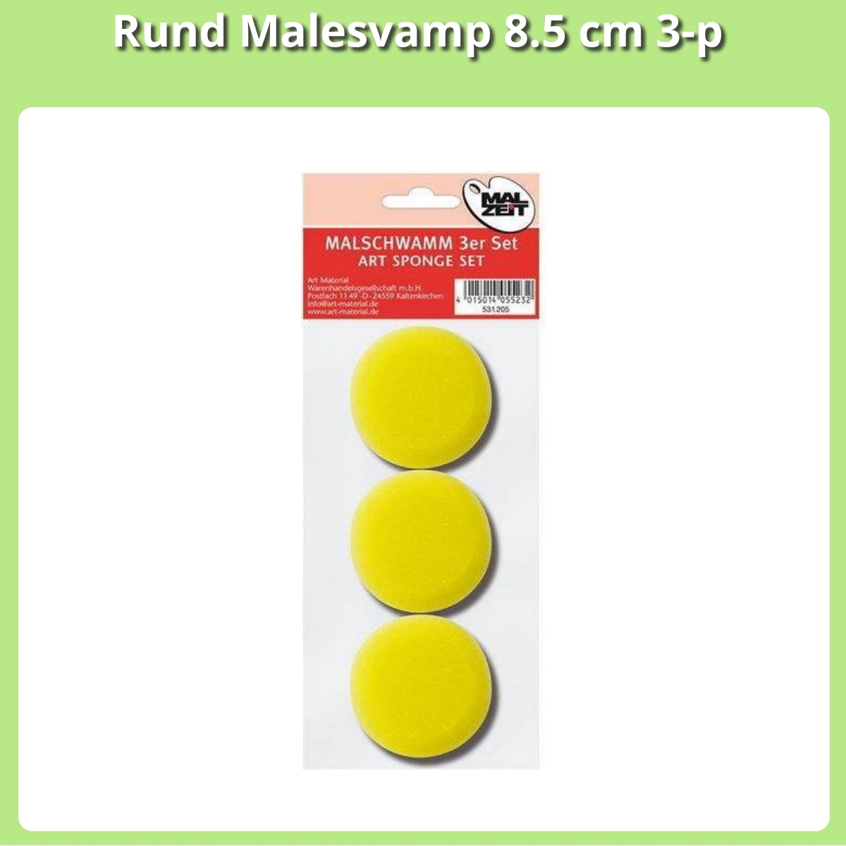 Anmeldelse af Rund Malesvamp 8.5 cm 3-p