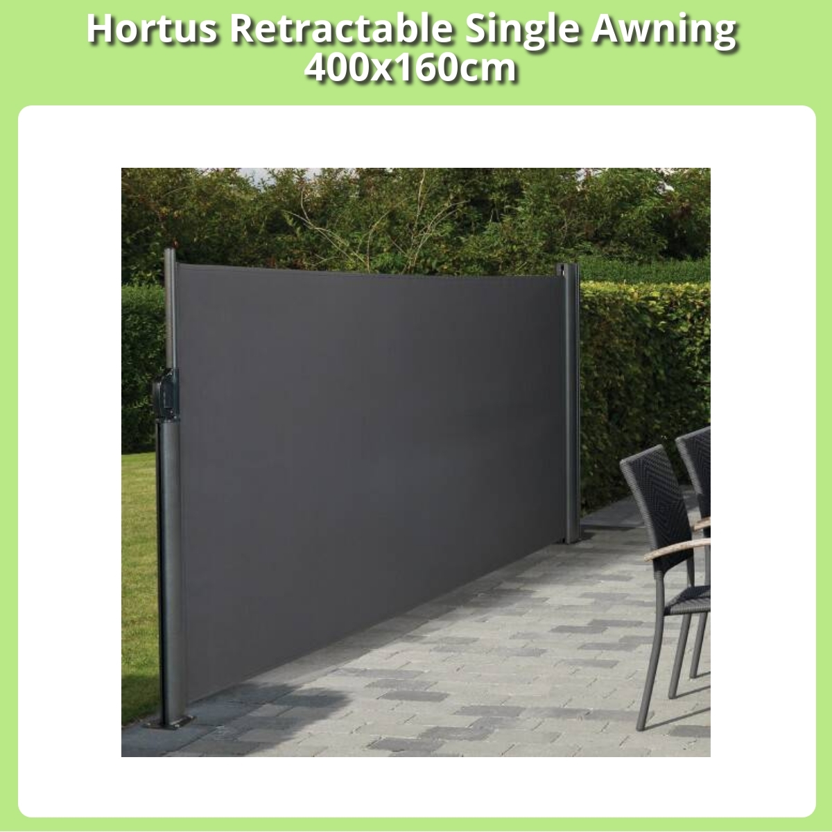 Anmeldelse af Hortus Retractable Single Awning 400x160cm