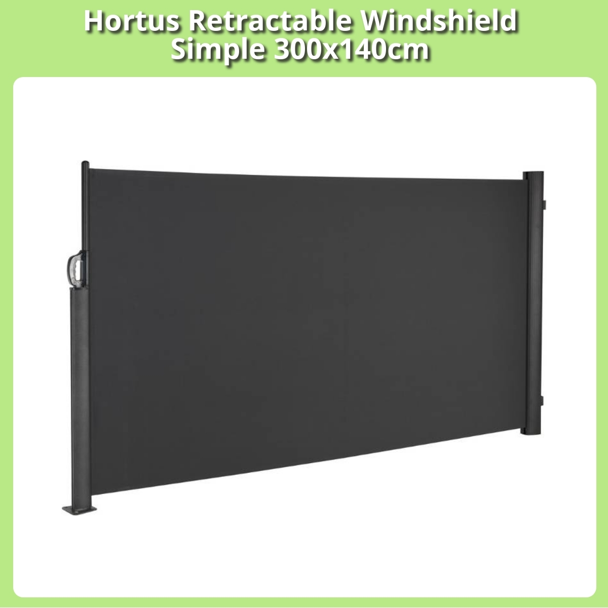 Anmeldelse af Hortus Retractable Windshield Simple 300x140cm