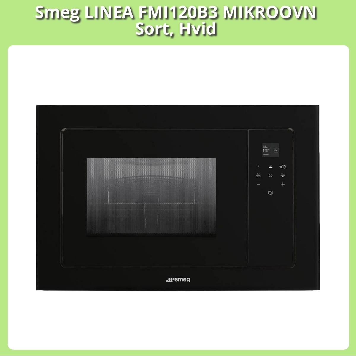Anmeldelse af Smeg LINEA FMI120B3 MIKROOVN Sort, Hvid