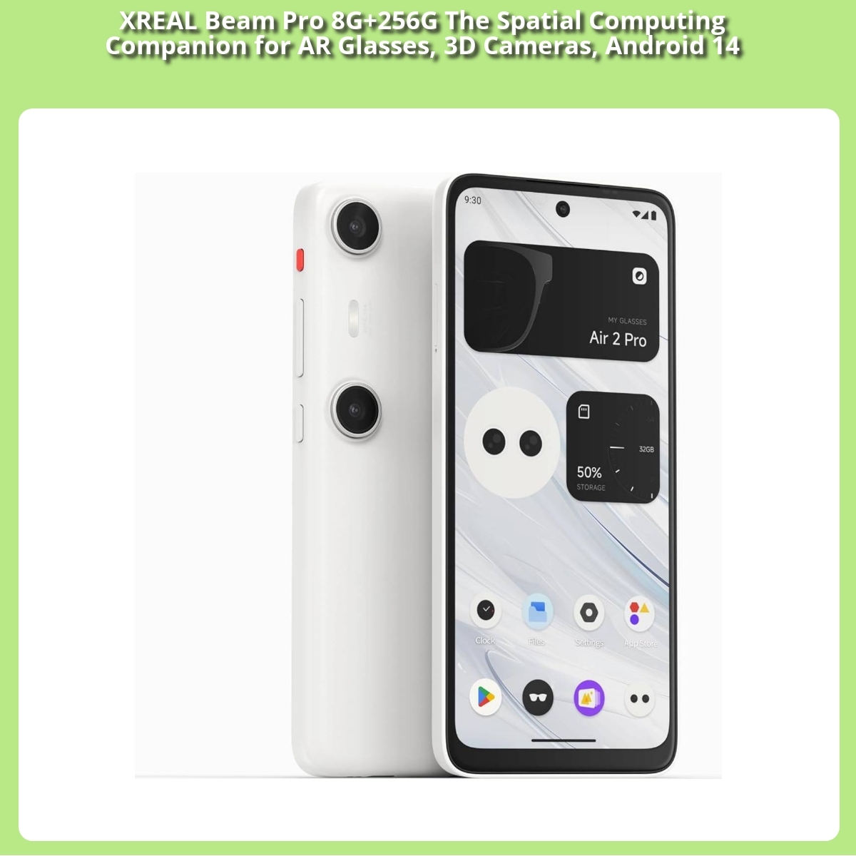Anmeldelse af XREAL Beam Pro 8G+256G The Spatial Computing Companion for AR Glasses, 3D Cameras, Android 14