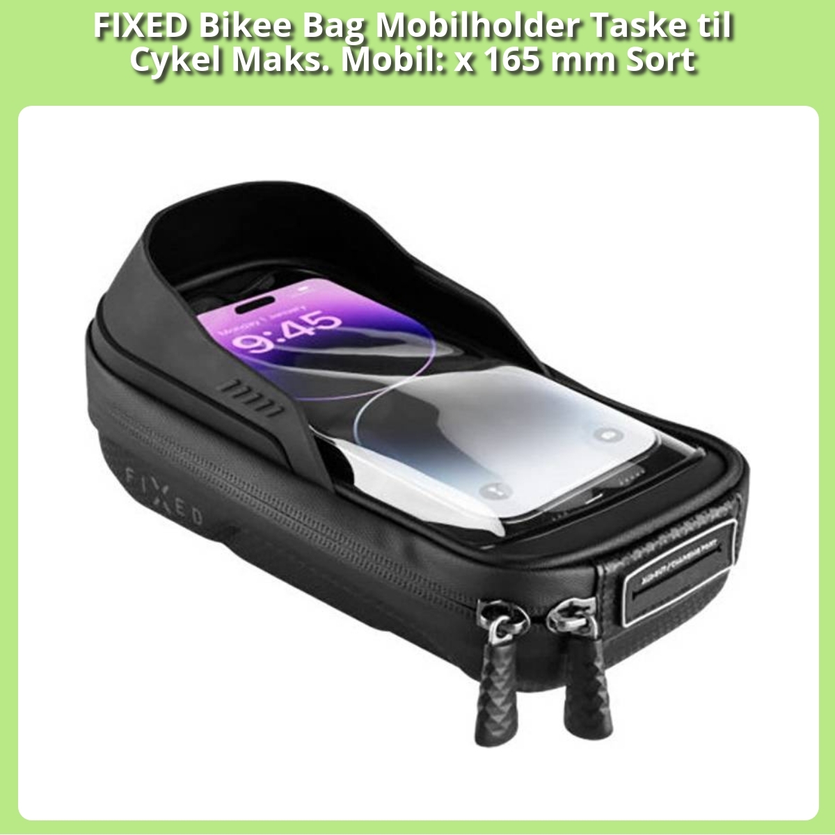 Anmeldelse af FIXED Bikee Bag Mobilholder Taske til Cykel Maks. Mobil: x 165 mm Sort