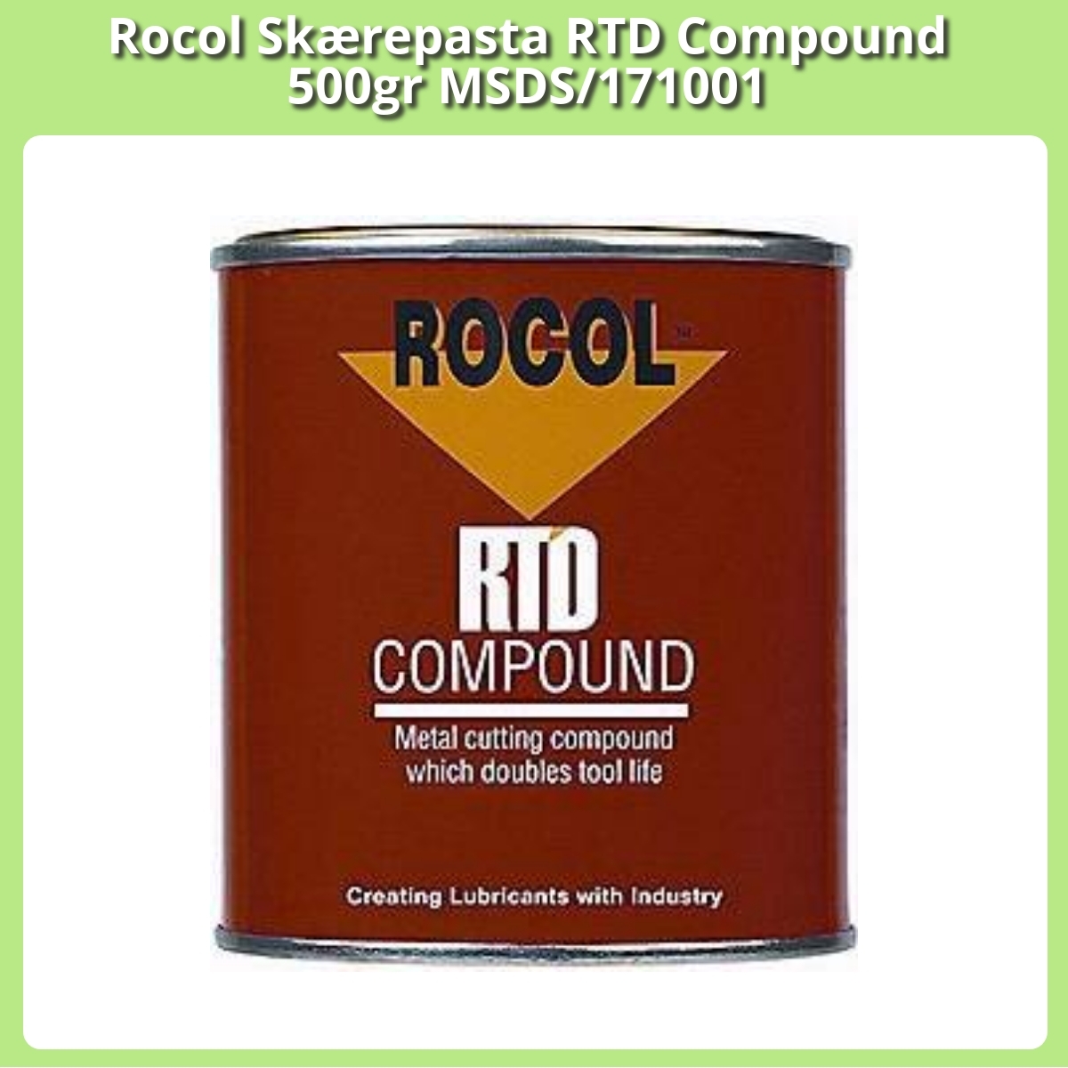 Anmeldelse af Rocol Skærepasta RTD Compound 500gr MSDS/171001