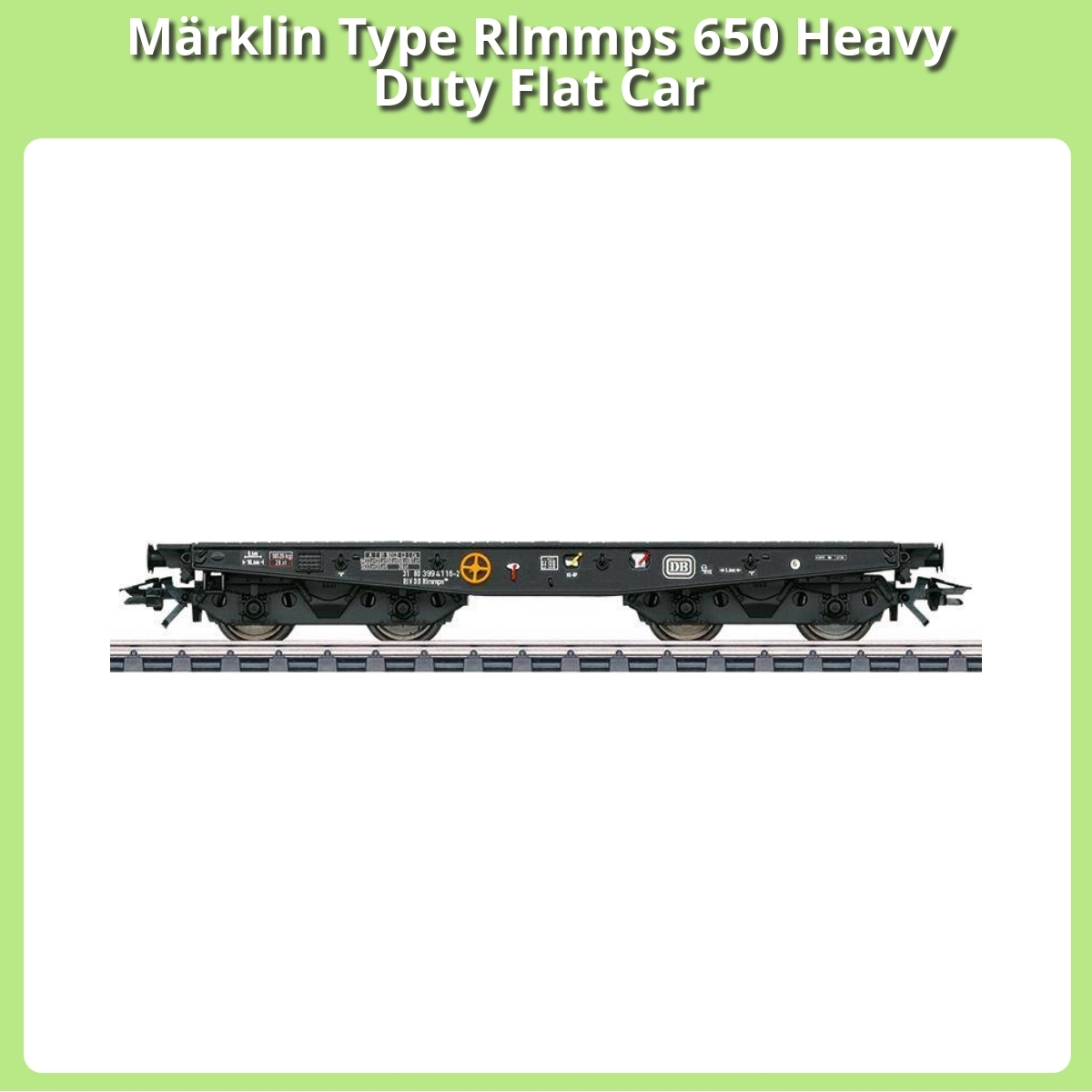 Anmeldelse af Märklin Type Rlmmps 650 Heavy Duty Flat Car