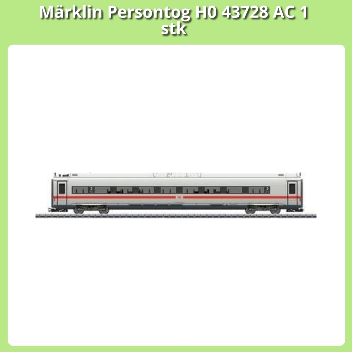 Anmeldelse af Märklin Persontog H0 43728 AC 1 stk