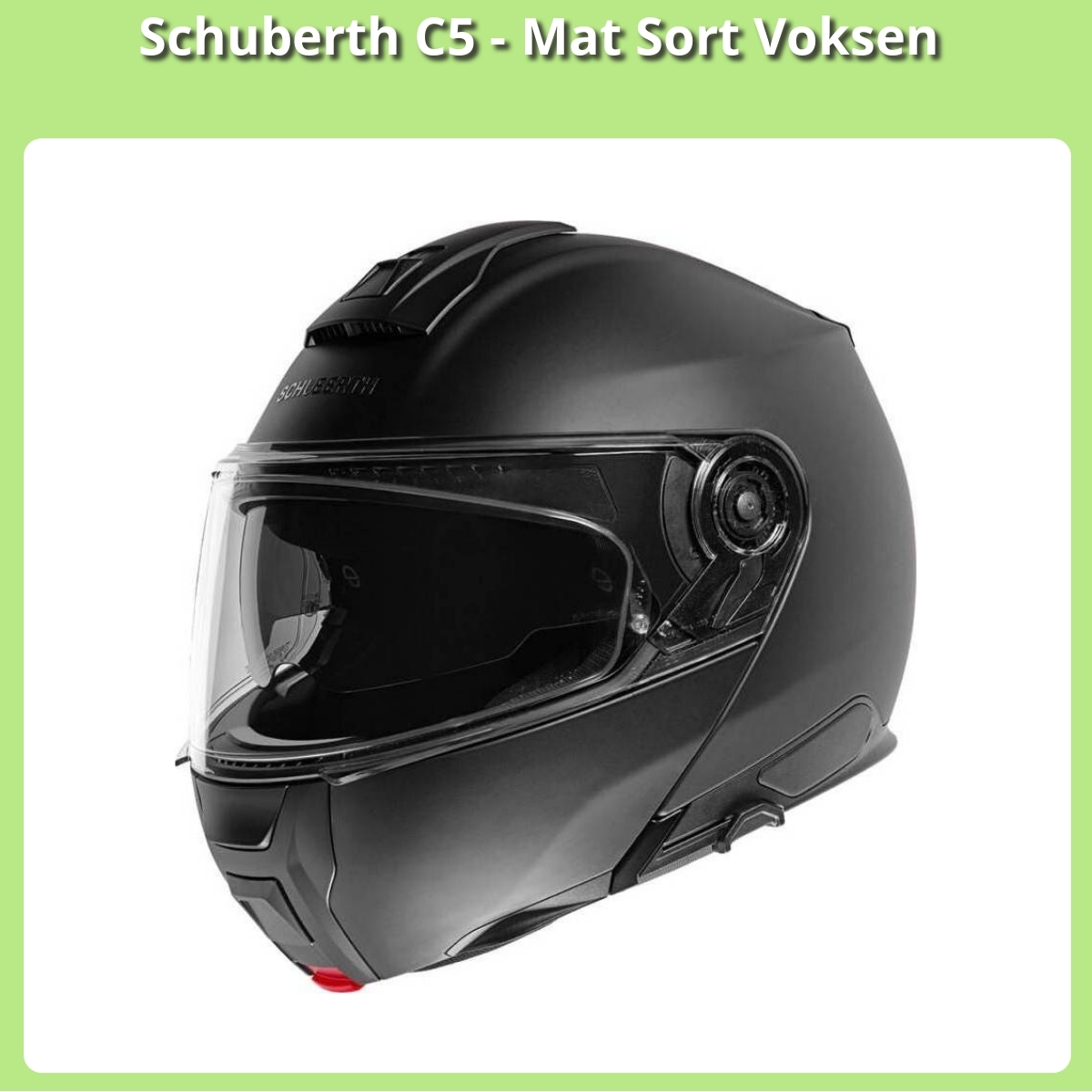 Anmeldelse af Schuberth C5 - Mat Sort Voksen