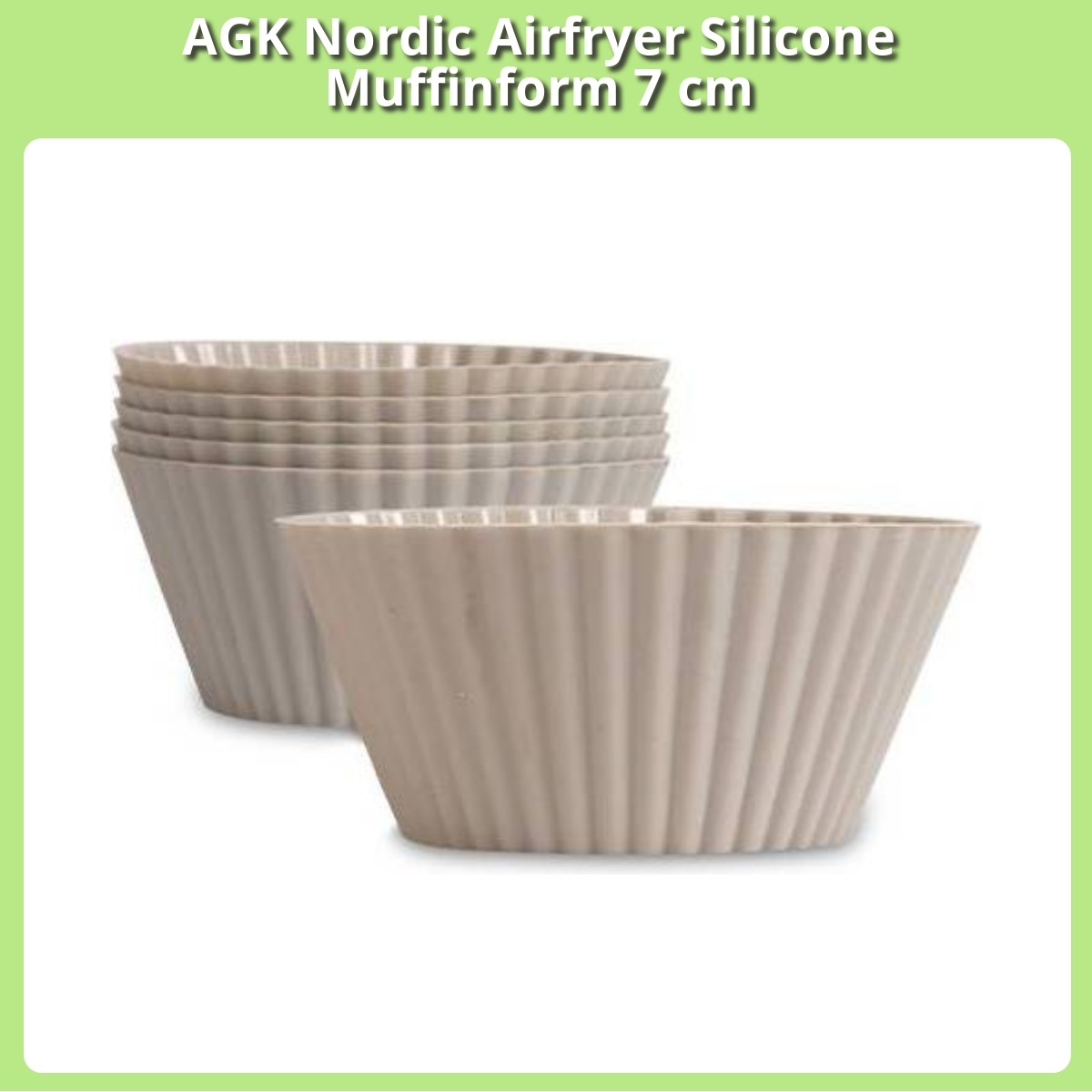 Anmeldelse af AGK Nordic Airfryer Silicone Muffinform 7 cm