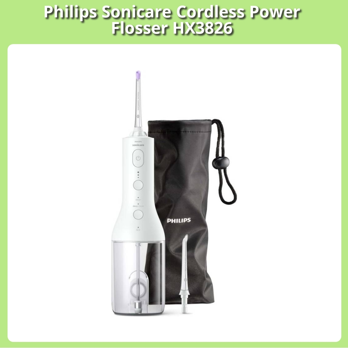 Anmeldelse af Philips Sonicare Cordless Power Flosser HX3826