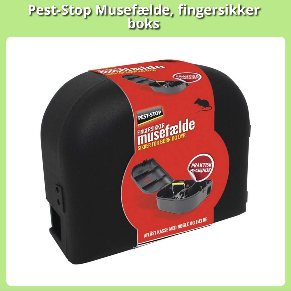Anmeldelse af Pest-Stop Musefælde, fingersikker boks