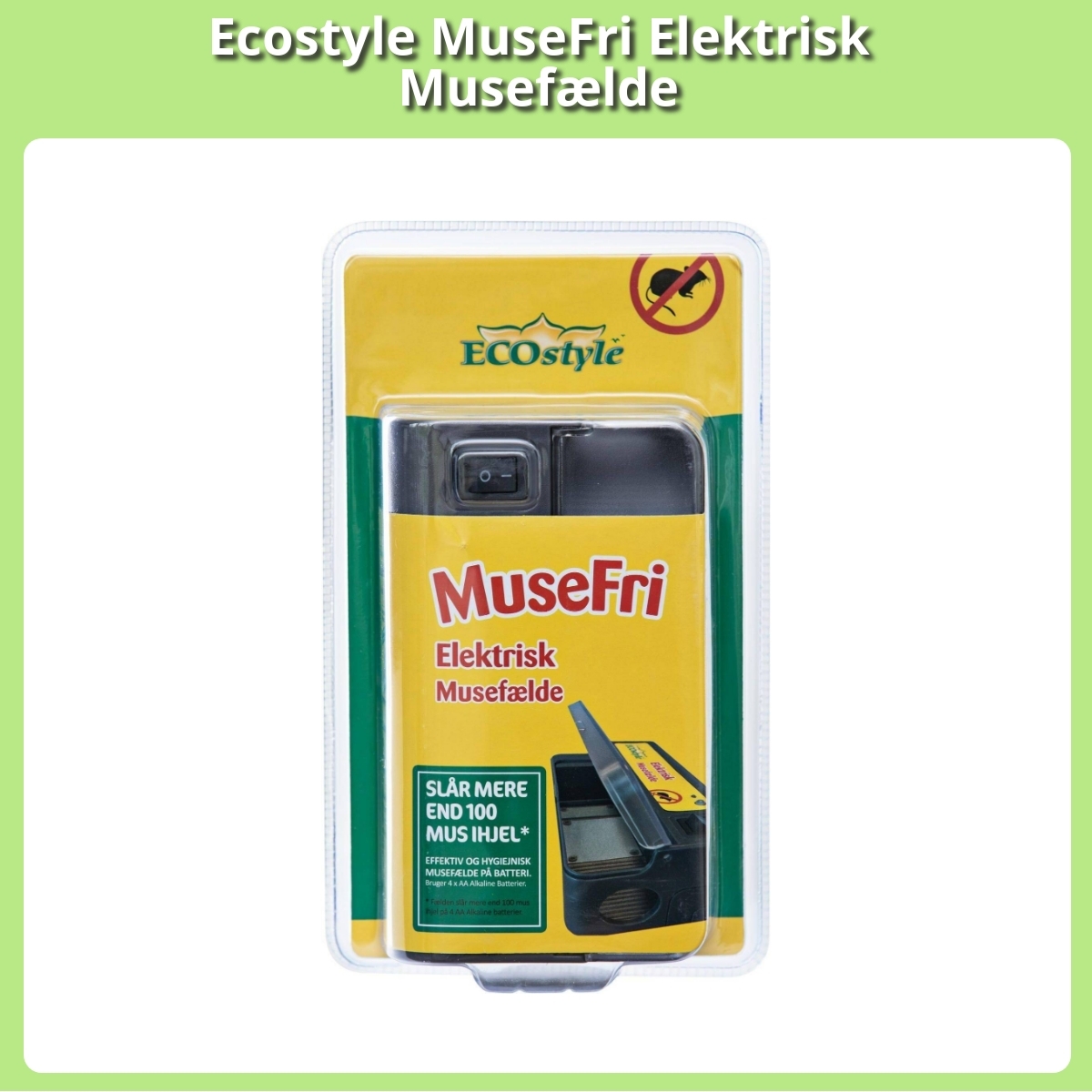 Anmeldelse af Ecostyle MuseFri Elektrisk Musefælde