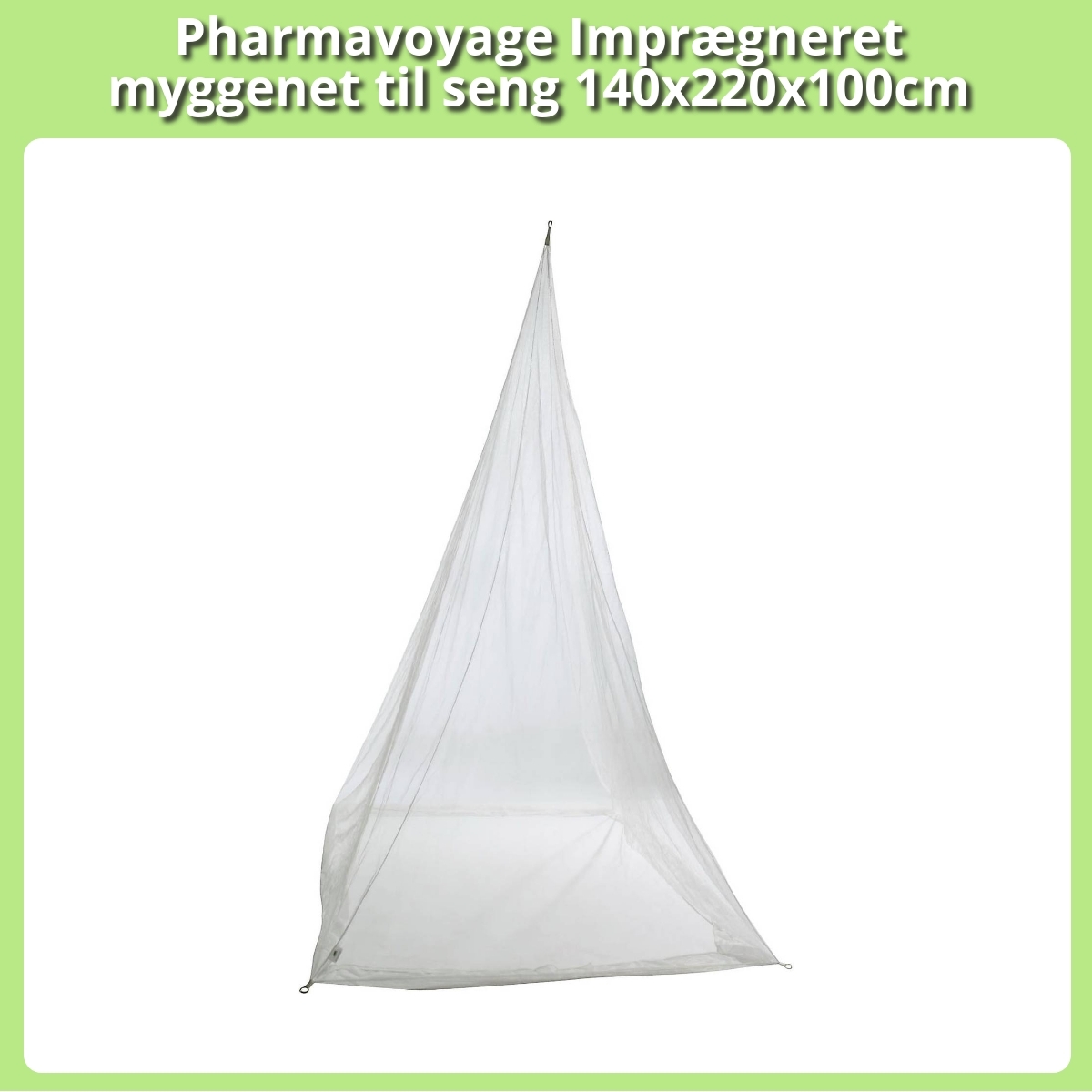 Anmeldelse af Pharmavoyage Imprægneret myggenet til seng 140x220x100cm