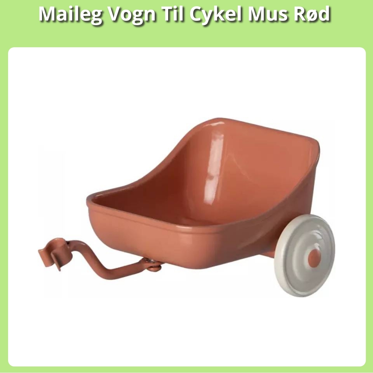 Anmeldelse af Maileg Vogn Til Cykel Mus Rød