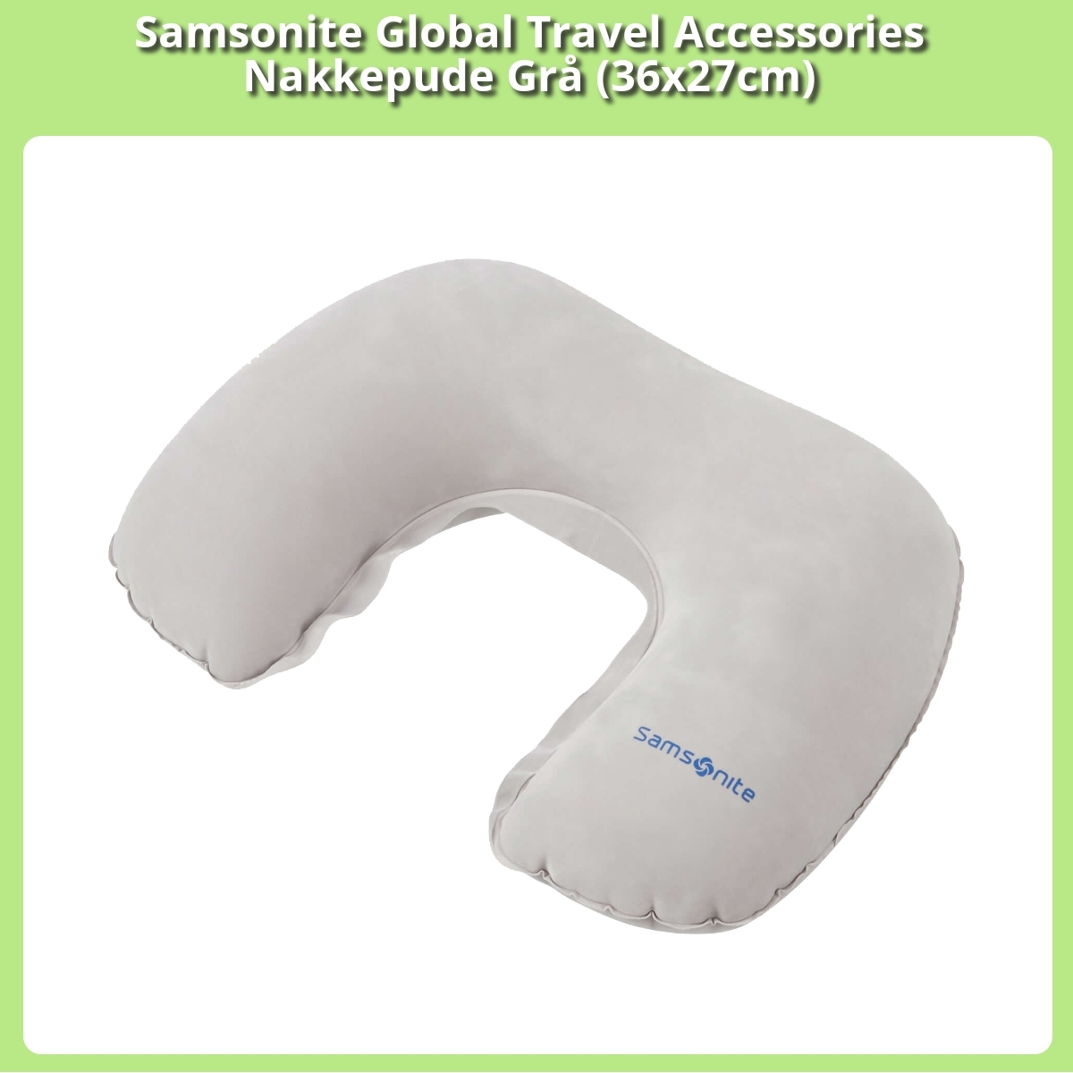 Anmeldelse af Samsonite Global Travel Accessories Nakkepude Grå (36x27cm)