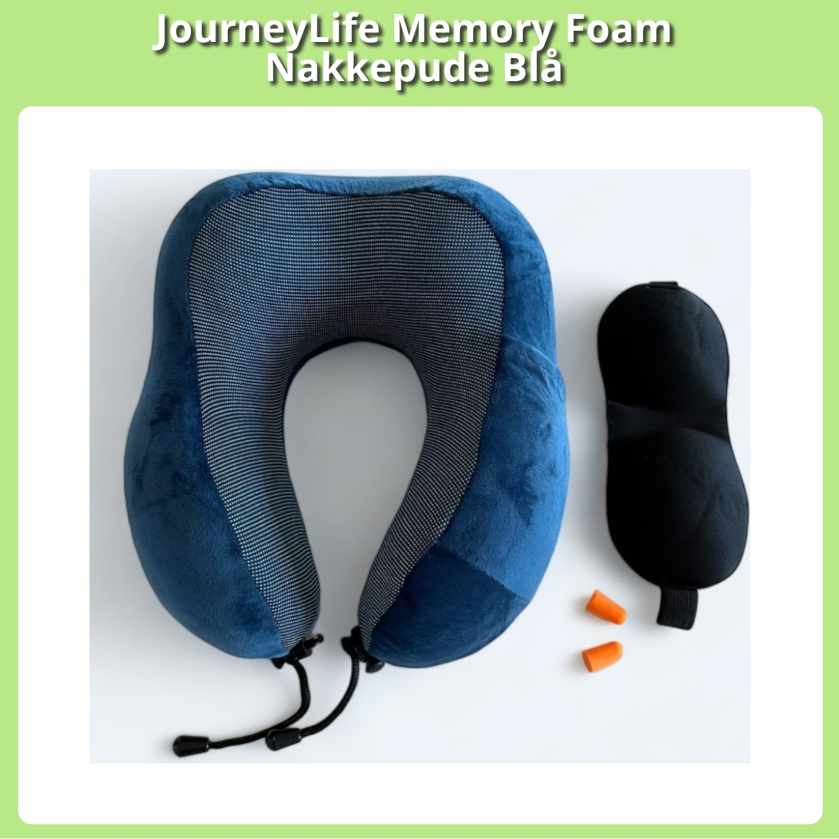 Anmeldelse af JourneyLife Memory Foam Nakkepude Blå