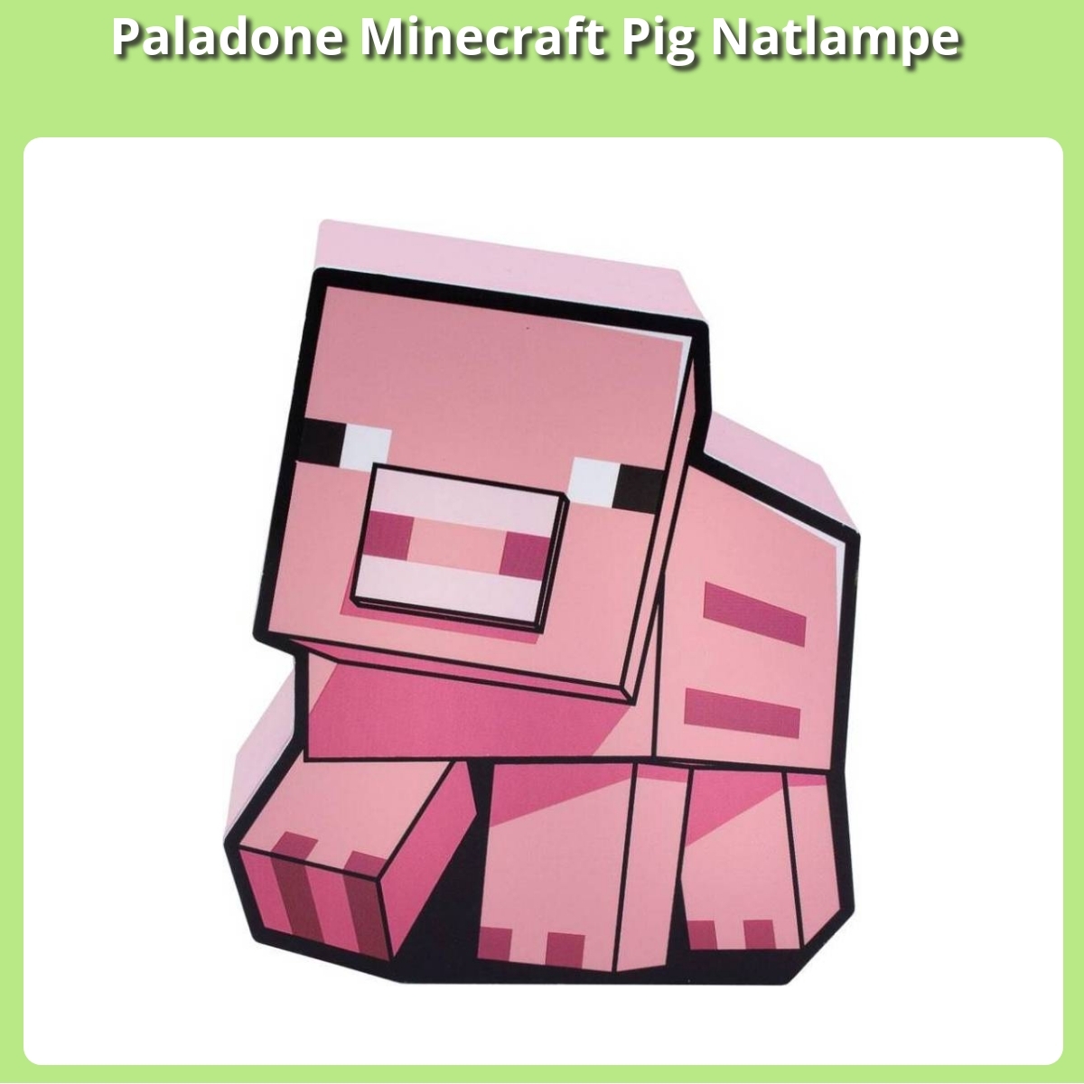 Anmeldelse af Paladone Minecraft Pig Natlampe