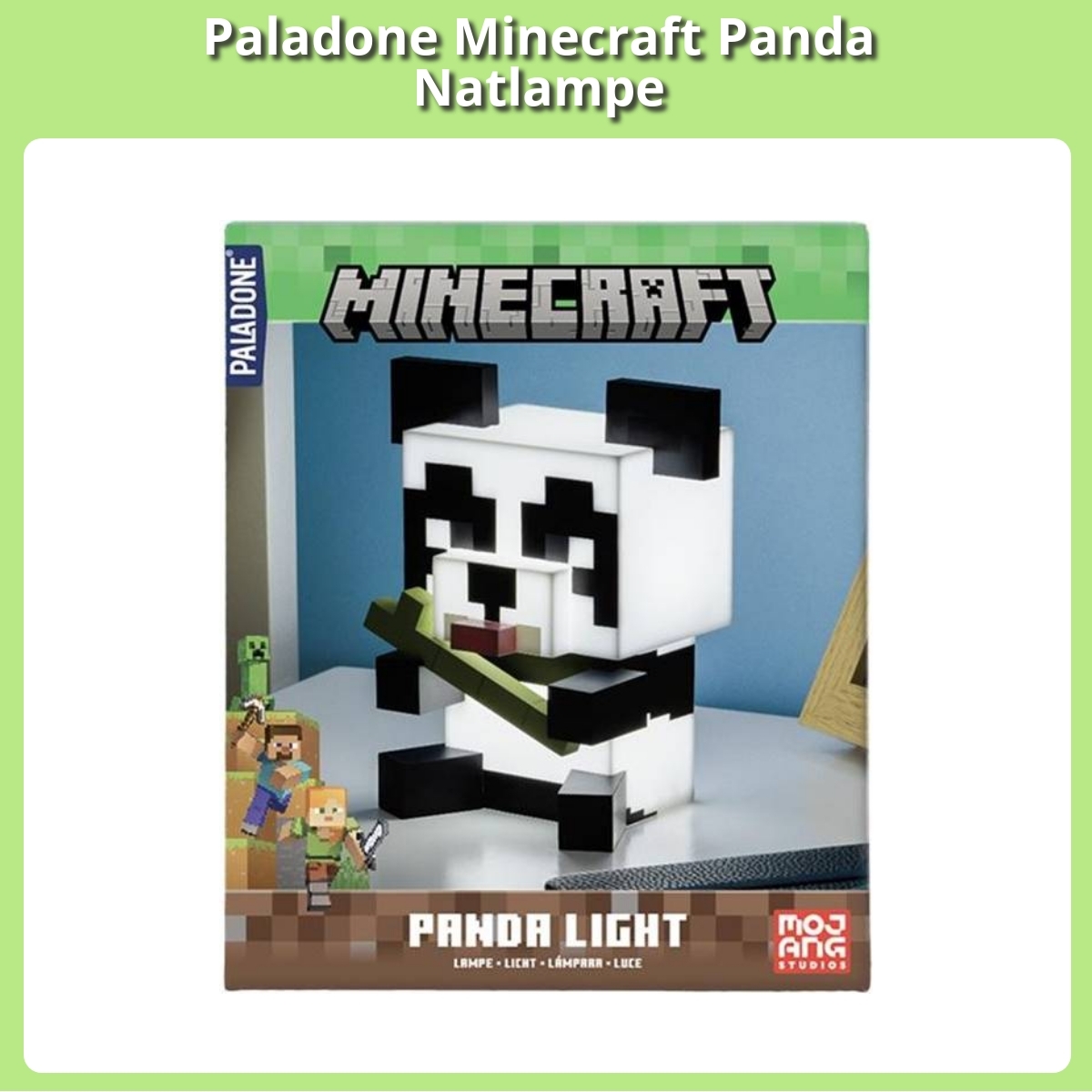 Anmeldelse af Paladone Minecraft Panda Natlampe