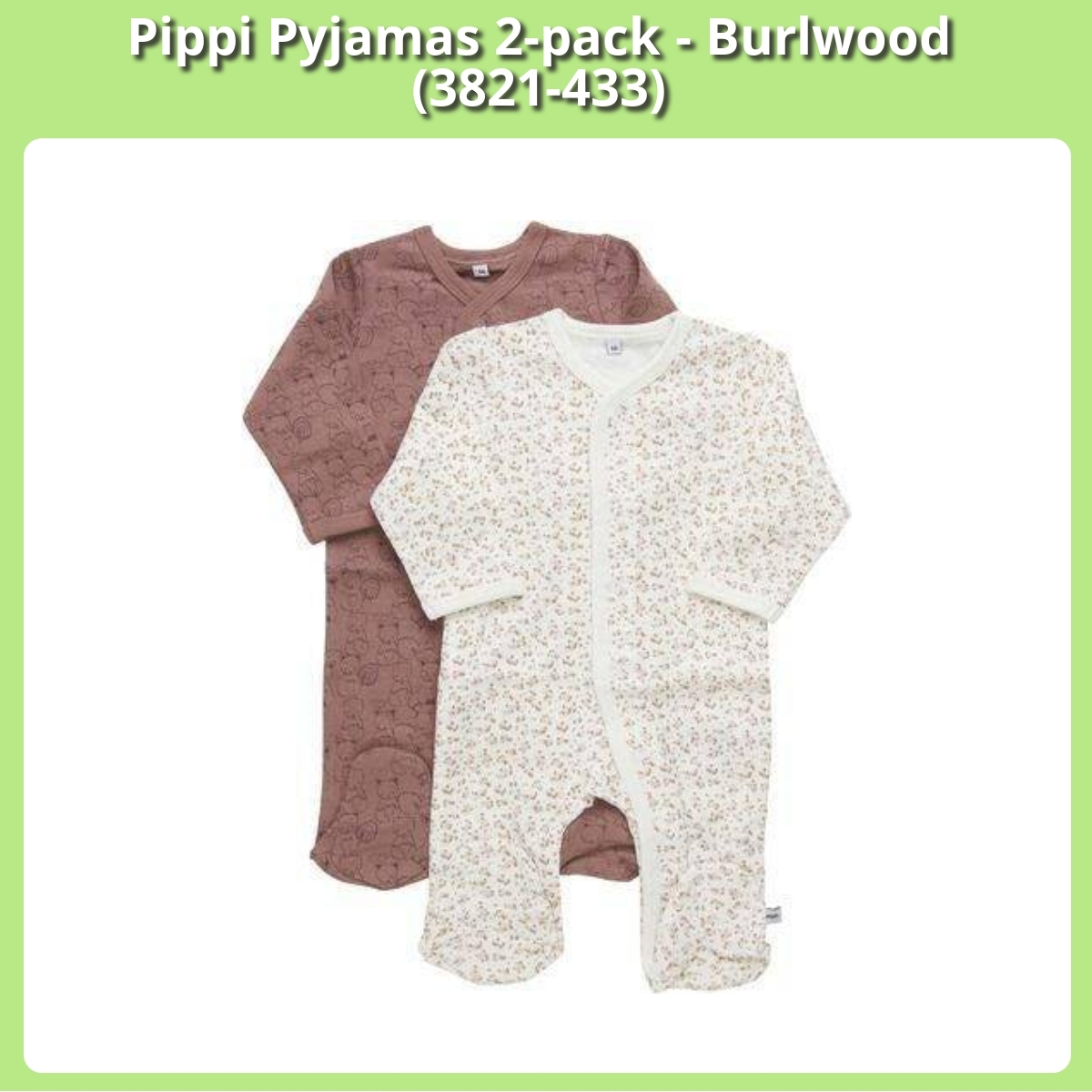 Anmeldelse af Pippi Pyjamas 2-pack - Burlwood (3821-433)