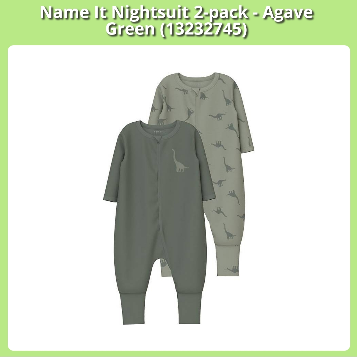 Anmeldelse af Name It Nightsuit 2-pack - Agave Green (13232745)
