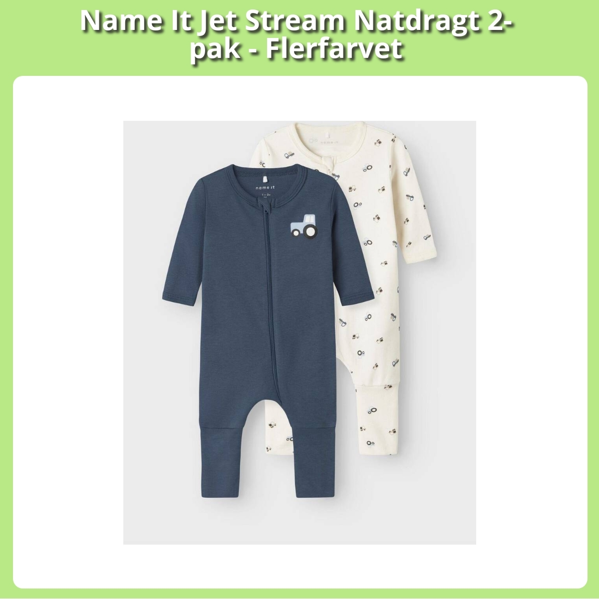 Anmeldelse af Name It Jet Stream Natdragt 2-pak - Flerfarvet