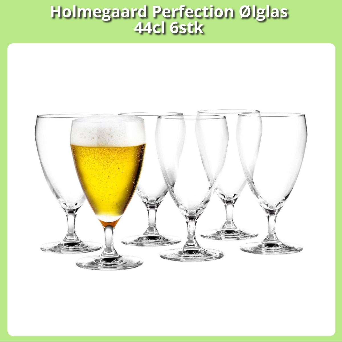 Anmeldelse af Holmegaard Perfection Ølglas 44cl 6stk