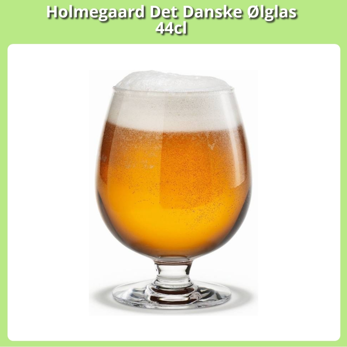 Anmeldelse af Holmegaard Det Danske Ølglas 44cl