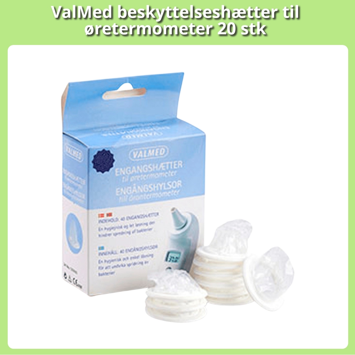 Anmeldelse af ValMed beskyttelseshætter til øretermometer 20 stk