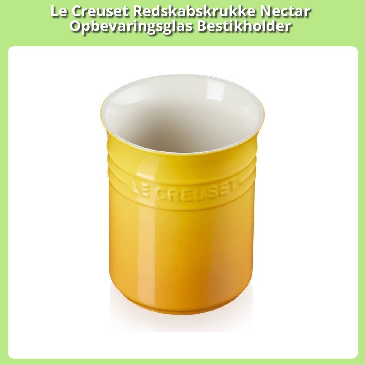 Anmeldelse af Le Creuset Redskabskrukke Nectar Opbevaringsglas Bestikholder