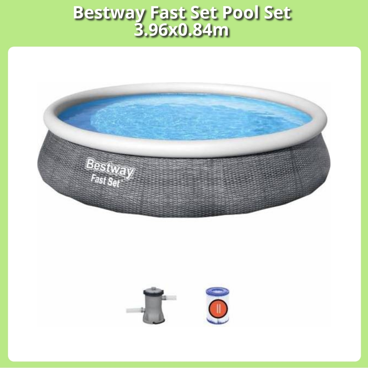 Anmeldelse af Bestway Fast Set Pool Set 3.96x0.84m