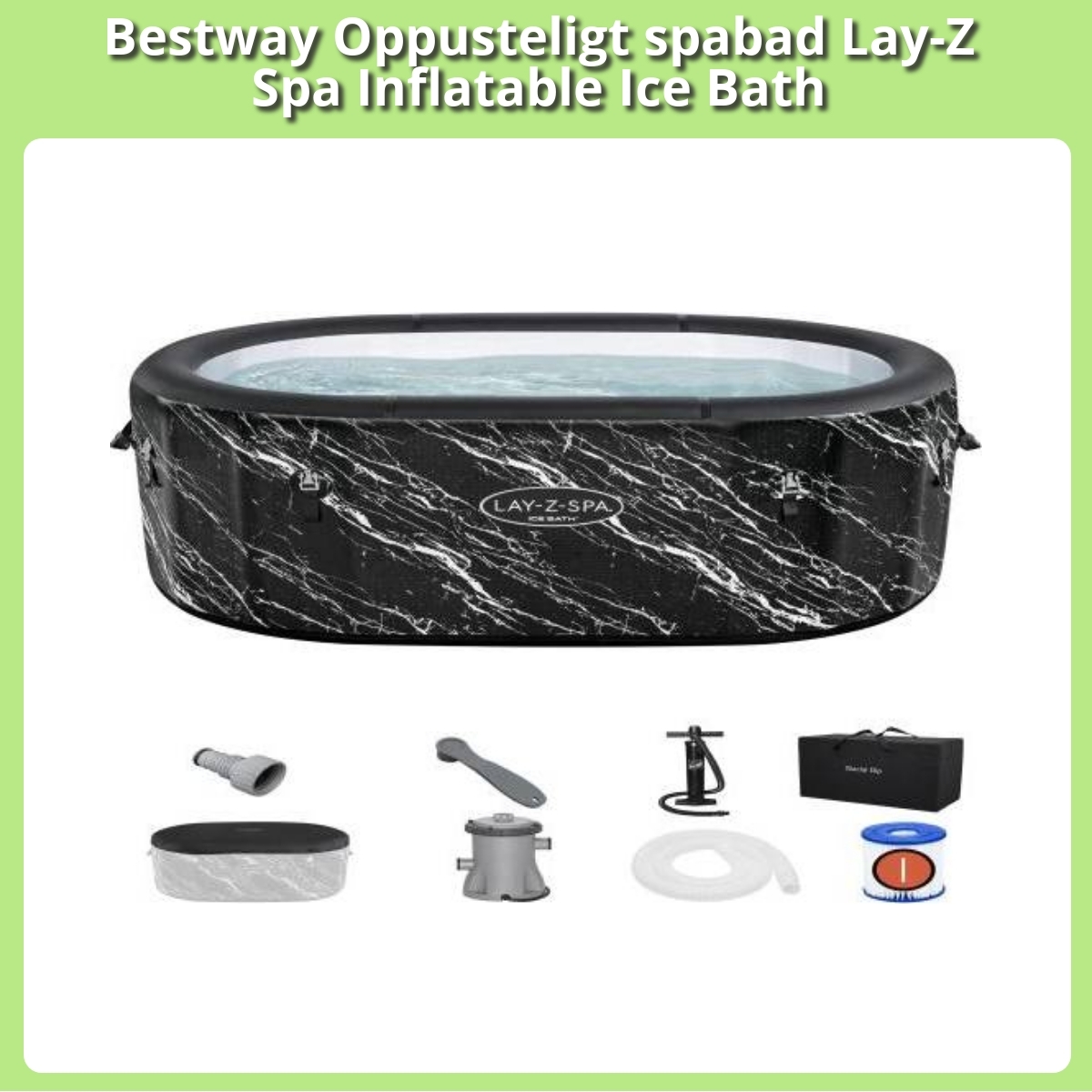 Anmeldelse af Bestway Oppusteligt spabad Lay-Z Spa Inflatable Ice Bath