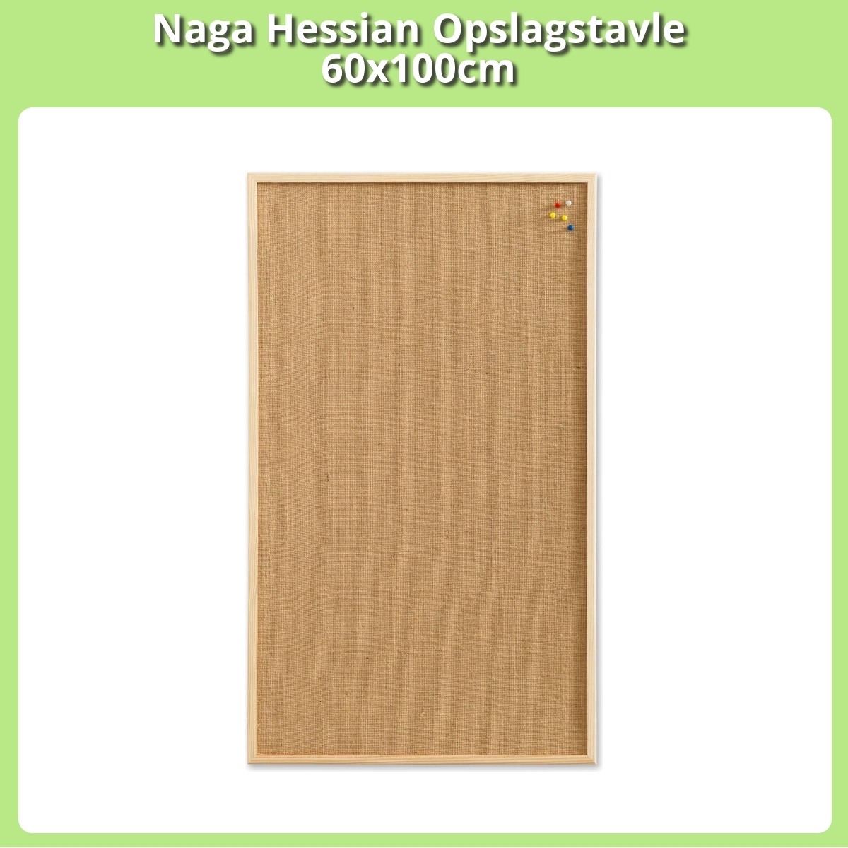 Anmeldelse af Naga Hessian Opslagstavle 60x100cm
