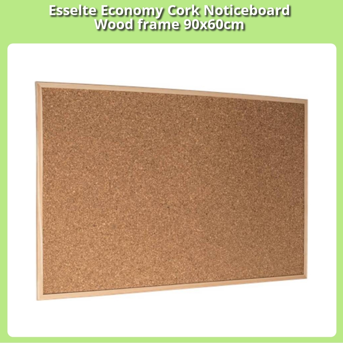 Anmeldelse af Esselte Economy Cork Noticeboard Wood frame 90x60cm