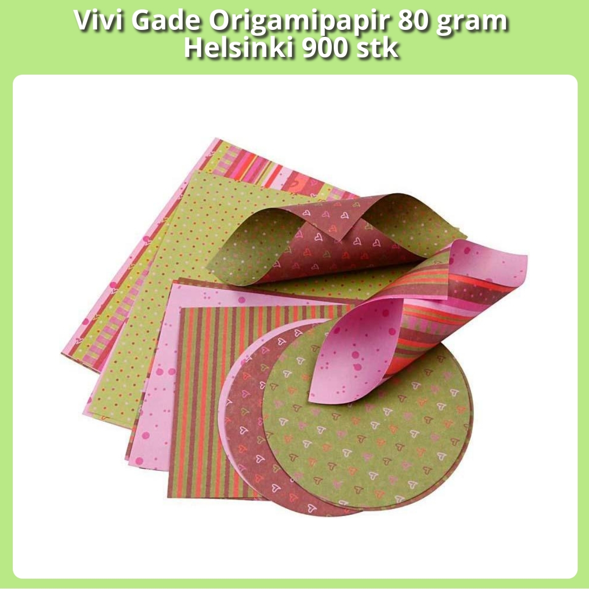 Anmeldelse af Vivi Gade Origamipapir 80 gram Helsinki 900 stk
