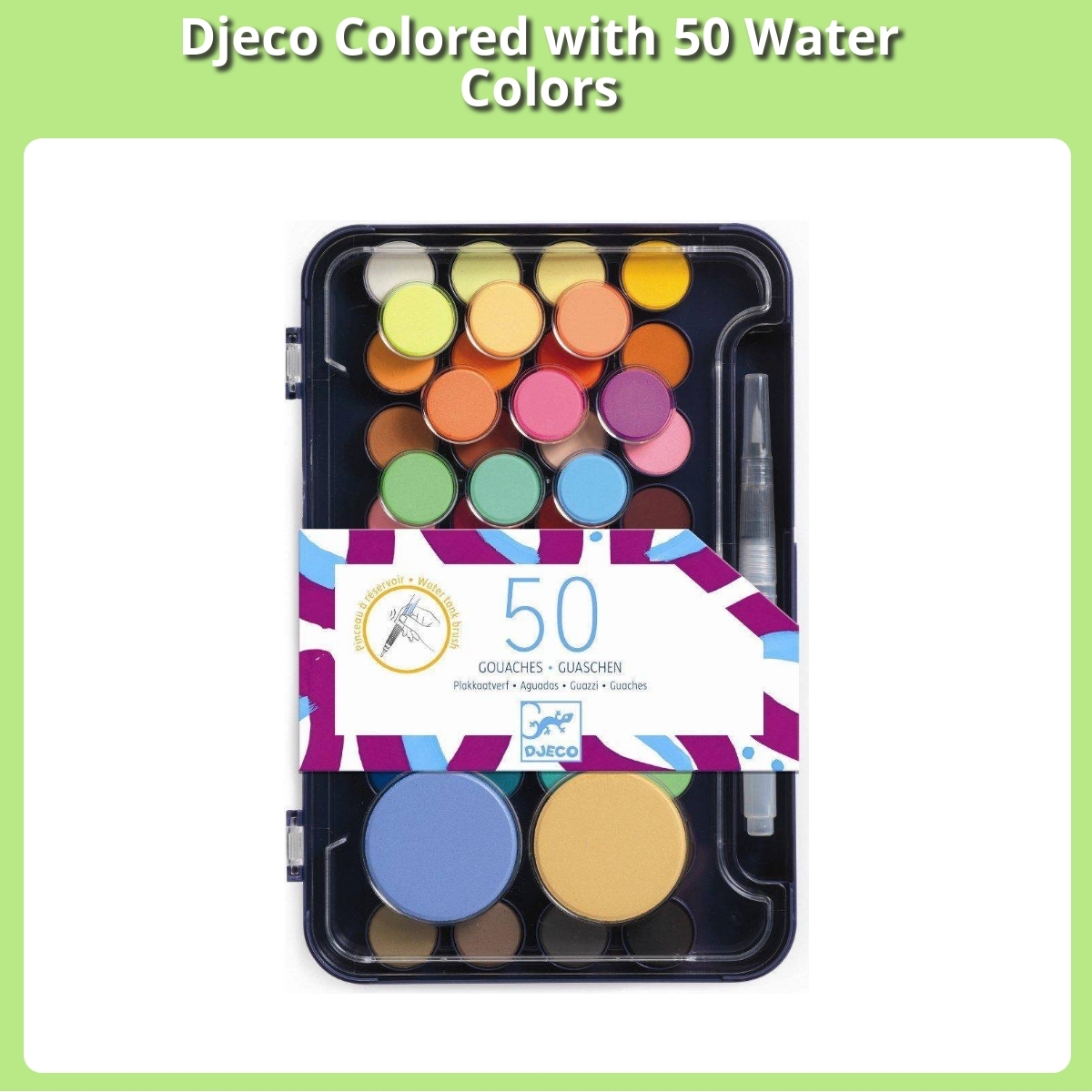 Anmeldelse af Djeco Colored with 50 Water Colors