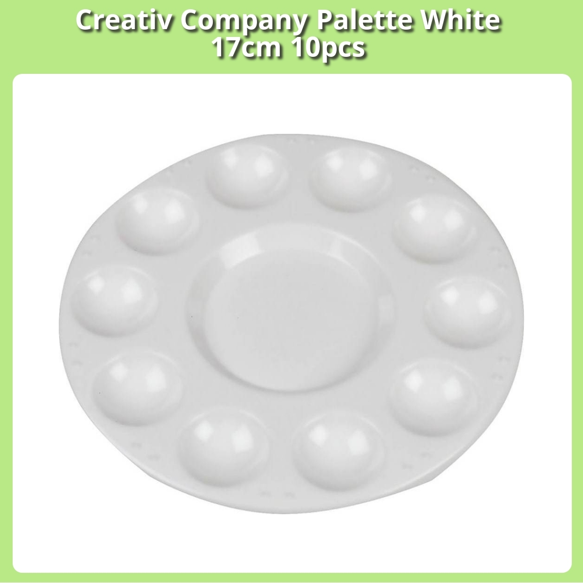 Anmeldelse af Creativ Company Palette White 17cm 10pcs