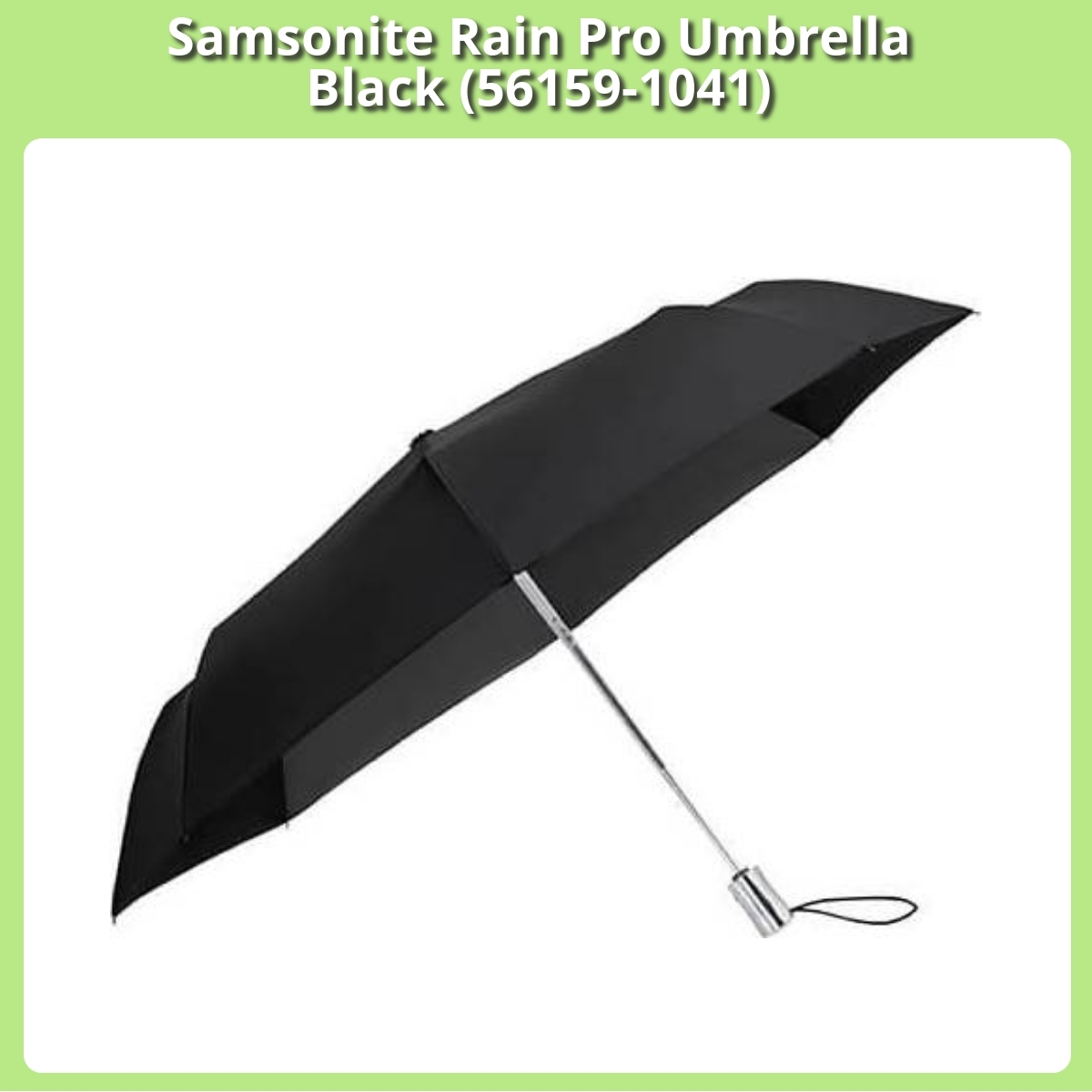 Anmeldelse af Samsonite Rain Pro Umbrella Black (56159-1041)