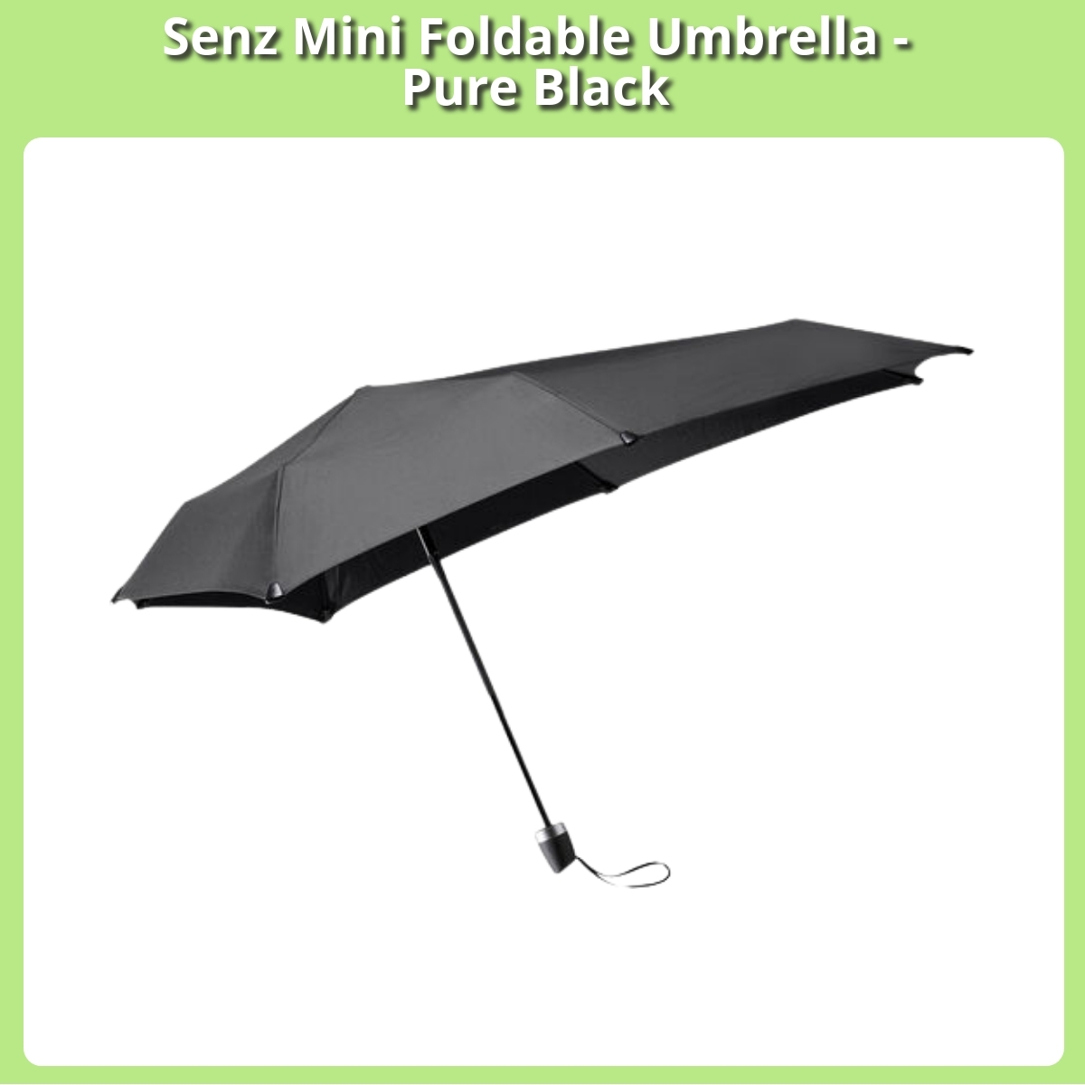 Anmeldelse af Senz Mini Foldable Umbrella - Pure Black