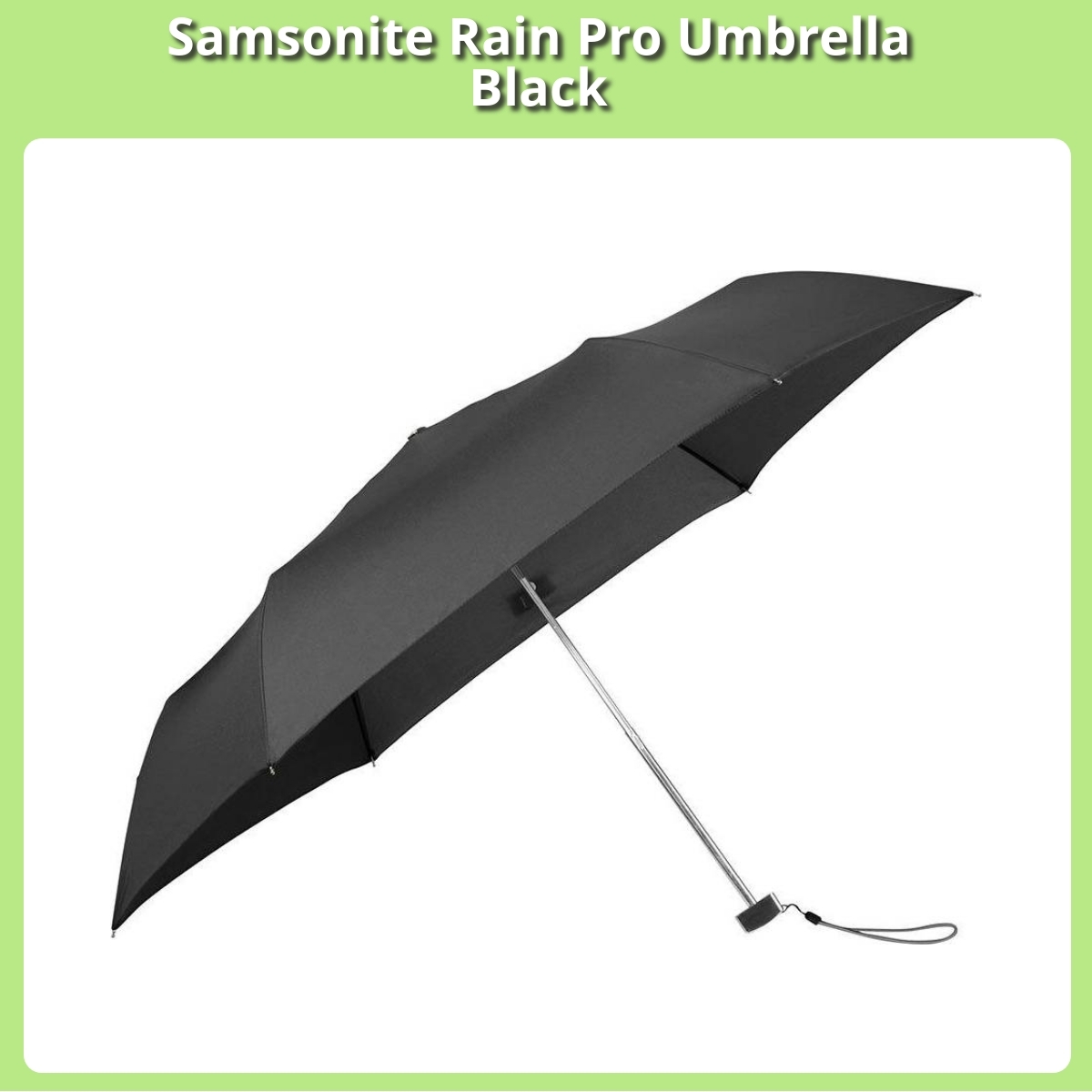 Anmeldelse af Samsonite Rain Pro Umbrella Black