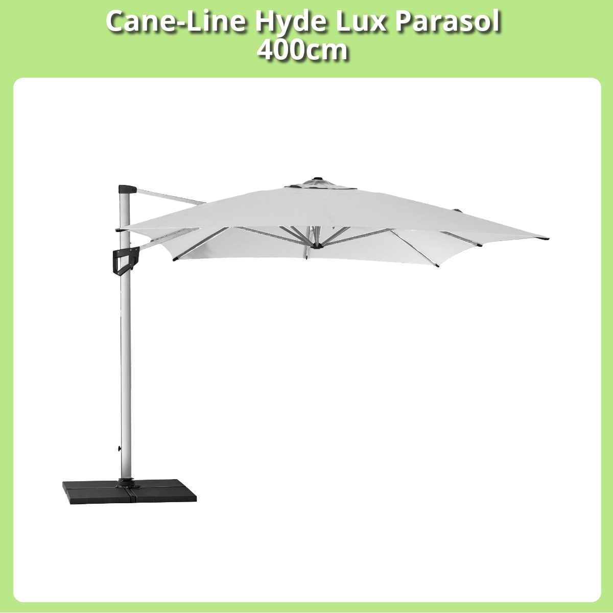 Anmeldelse af Cane-Line Hyde Lux Parasol 400cm