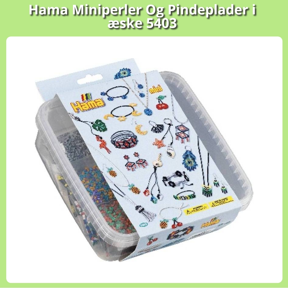 Anmeldelse af Hama Miniperler Og Pindeplader i æske 5403