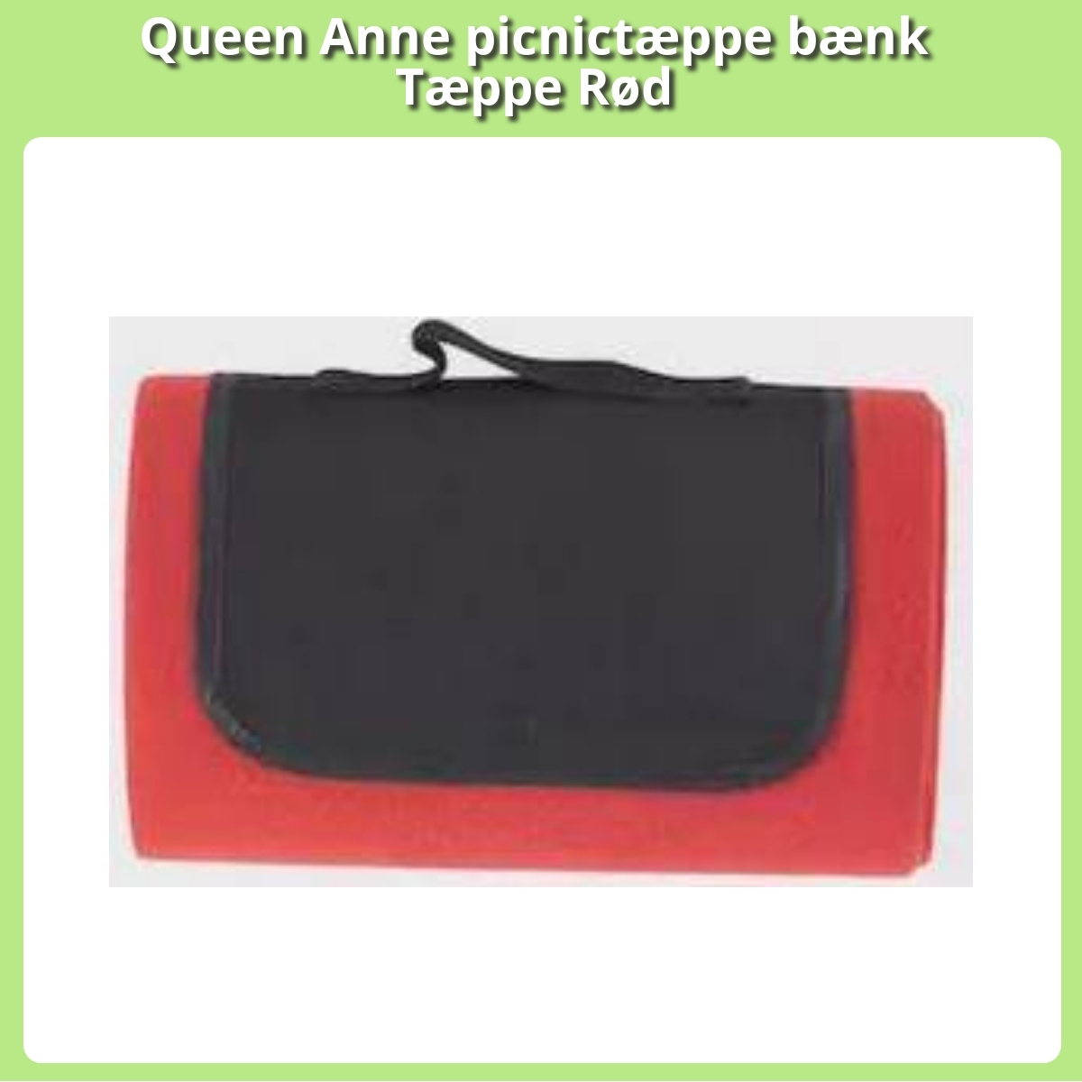 Anmeldelse af Queen Anne picnictæppe bænk Tæppe Rød
