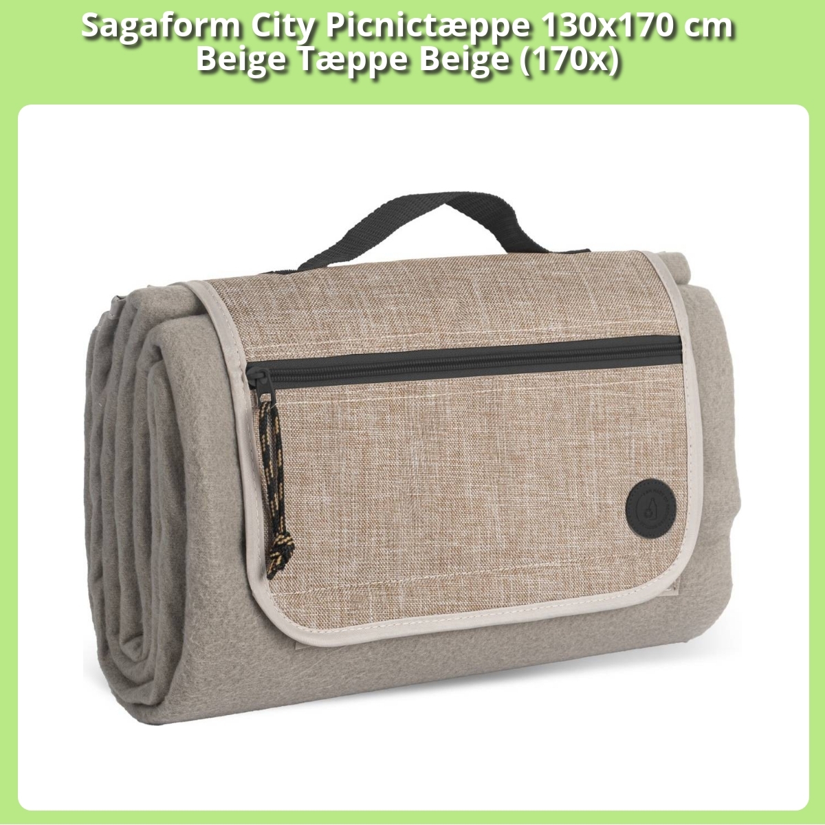 Anmeldelse af Sagaform City Picnictæppe 130x170 cm Beige Tæppe Beige (170x)