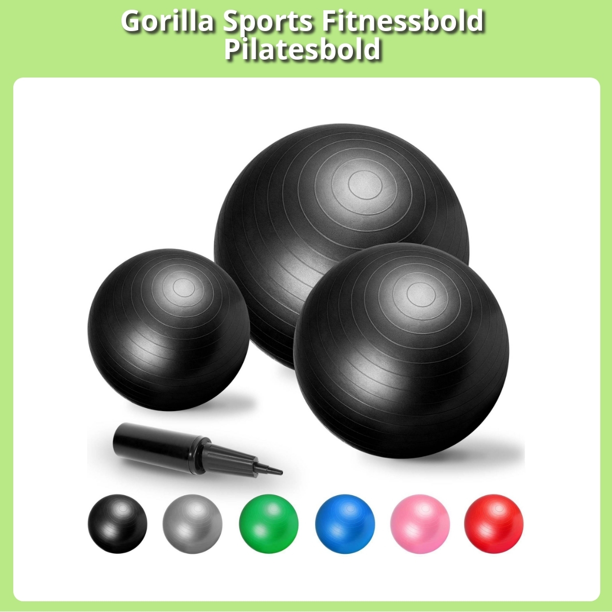 Anmeldelse af Gorilla Sports Fitnessbold Pilatesbold