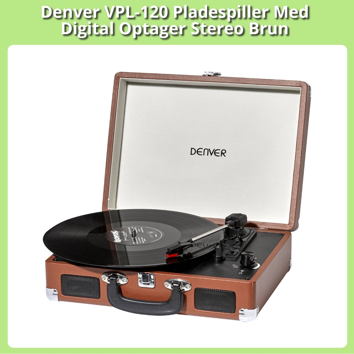 Anmeldelse af Denver VPL-120 Pladespiller Med Digital Optager Stereo Brun